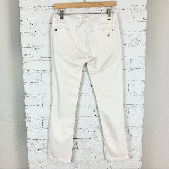 DL1961 White Cream Denim 360 Comfort Straight Leg Jeans 27 - Picture 5 of 9